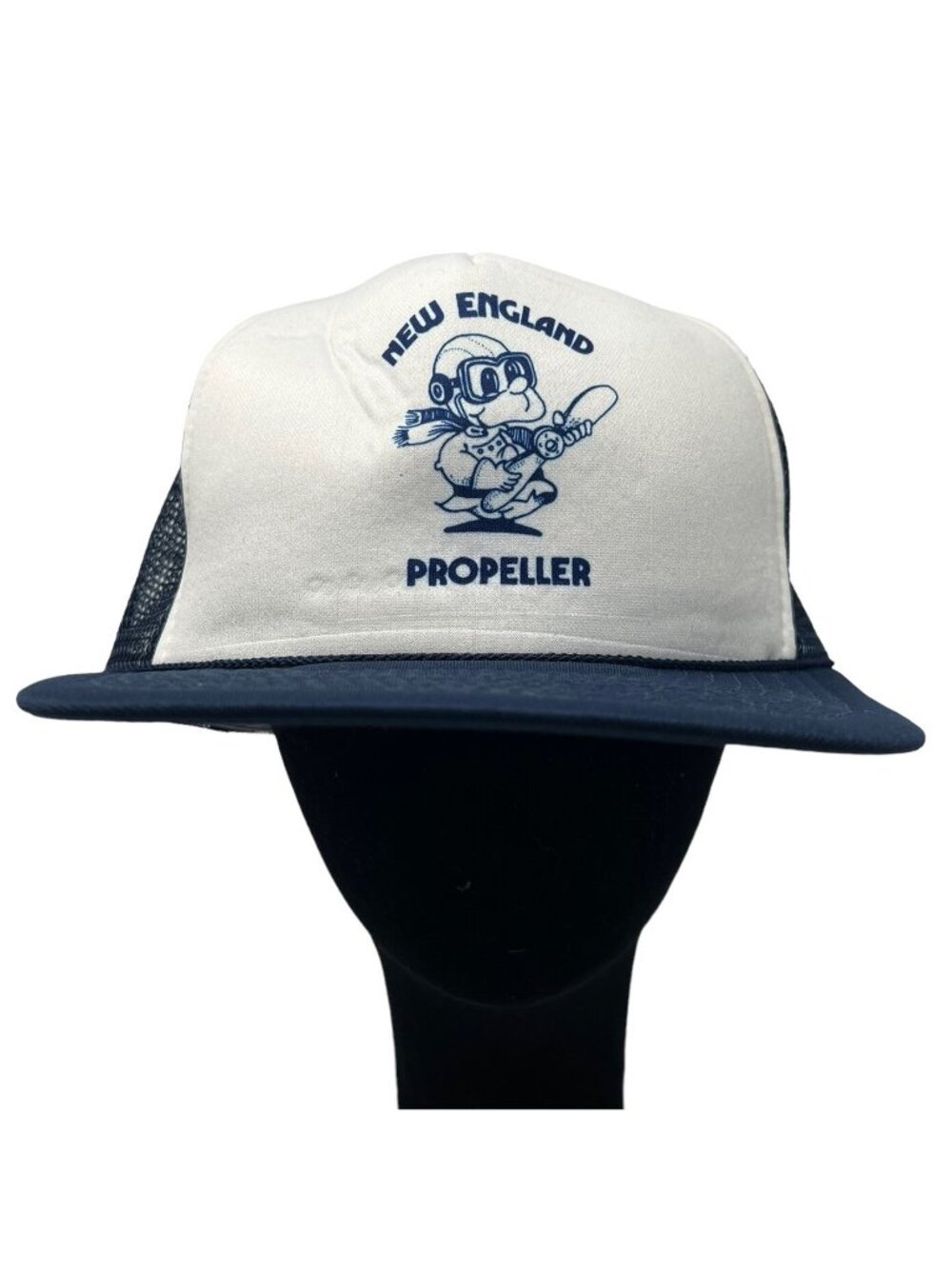New England Propeller Vintage Snapback Trucker Hat Cap Logo Aviation Marine NMPA